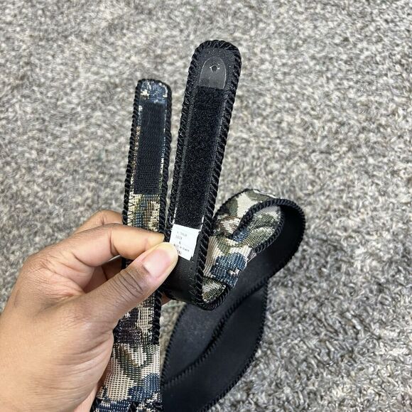 VTG A. Taylor Boho Waist Belt Adjustable Floral Tapestry Brocade Hippie L 35.5” - Picture 4 of 4